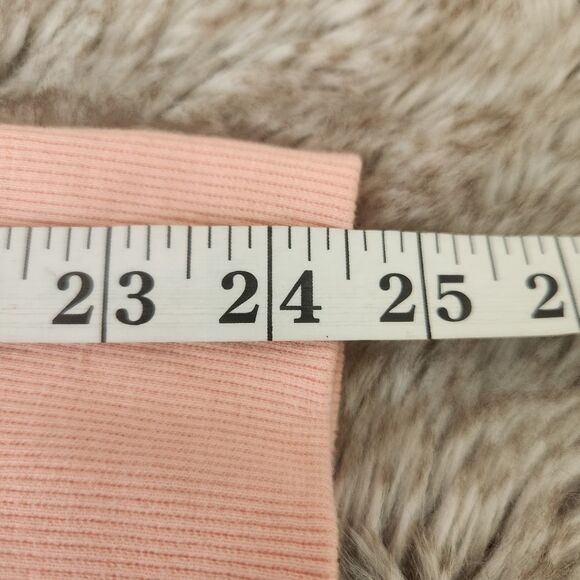 GAP Henley Crewneck Sweatshirt Pink Women's Size Medium - Picture 9 of 10